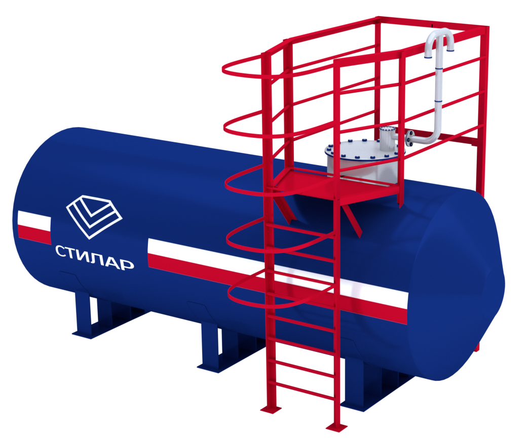 Горизонтальный резервуар РГСН для битума 100 м³ от завода-производителя