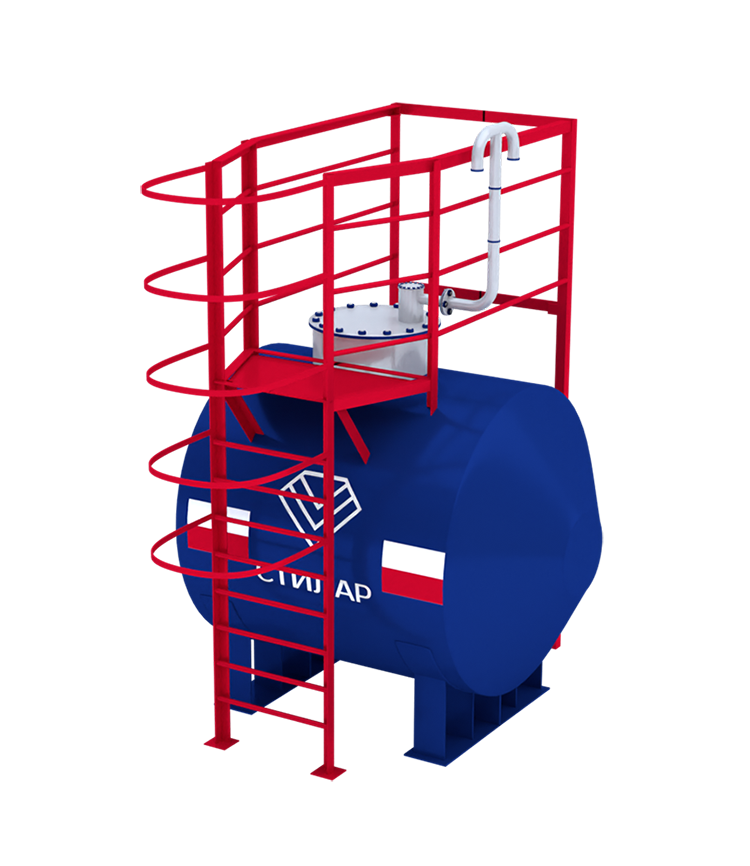 Горизонтальный резервуар РГСН для спирта 3 м³ от завода-производителя